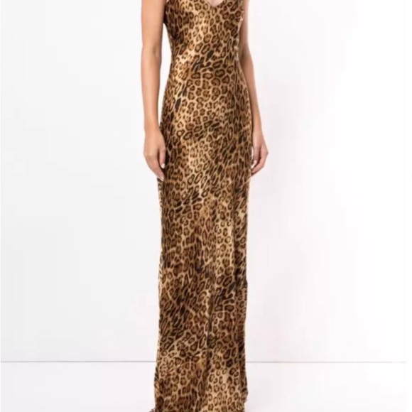🛑SOLD🛑NILI LOTAN leopard-print silk charmeuse gown NWT🛑SOLD🛑EBAY - Picture 2 of 9